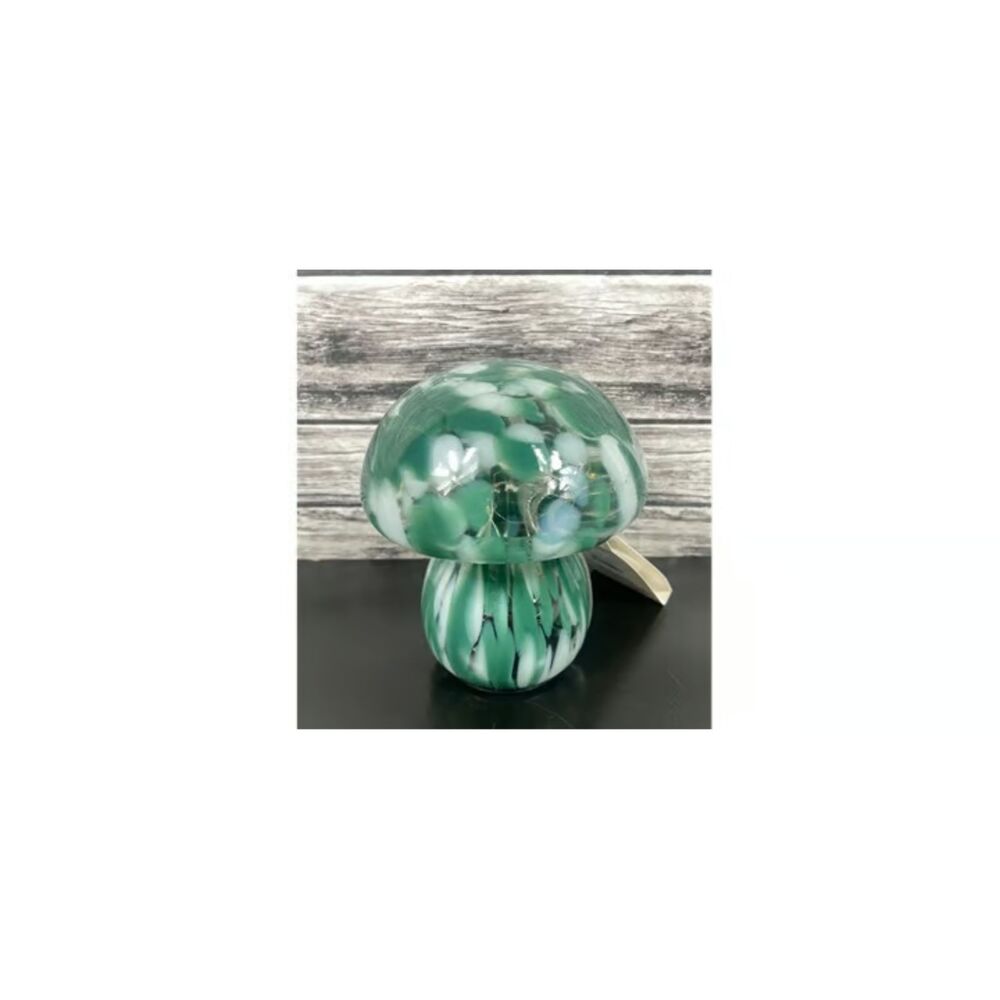 Glass Mushroom Light Lamp Decor Cottagecore Confetti